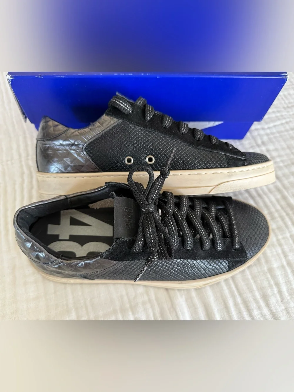 NIB P448 Jack Cheope Nero Sneakers Size 39